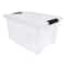 IRIS® 32qt. Buckled Clear Boxes with Clear Buckle Lids, 4ct.